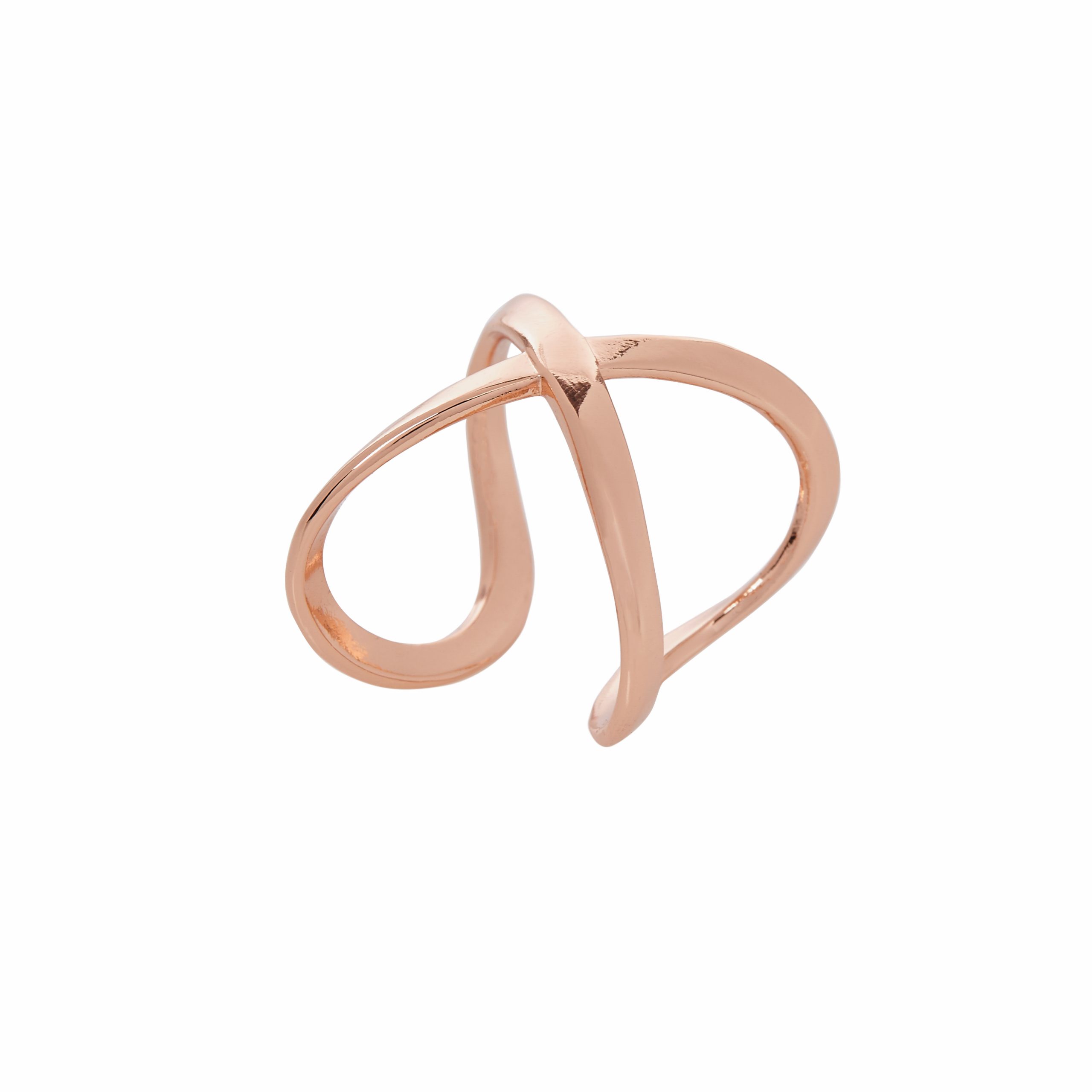 The Infinity Ring Rosé Goud Pearls